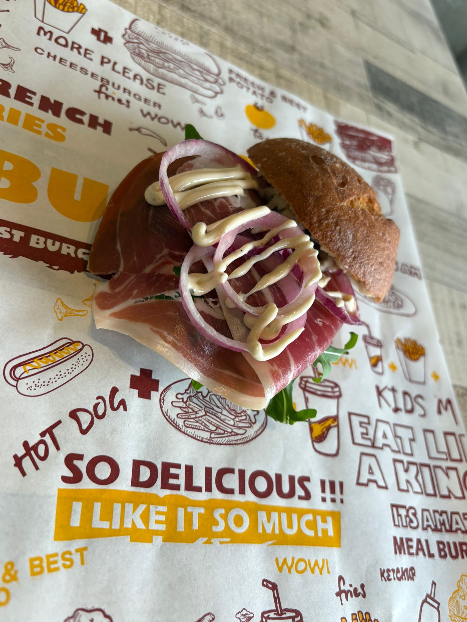 Broodje parmaham glutenvrij